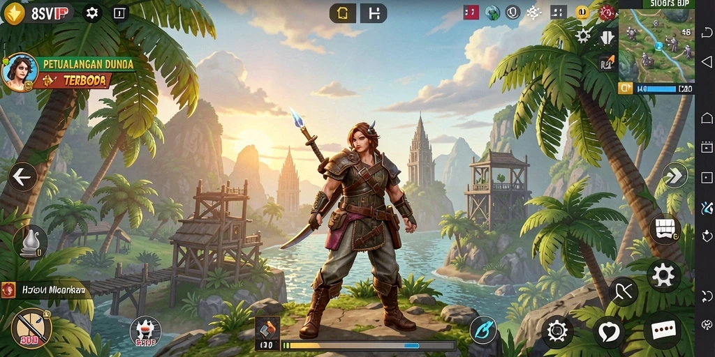 Tampilan gameplay Open World yang menakjubkan dalam 8SVIP.