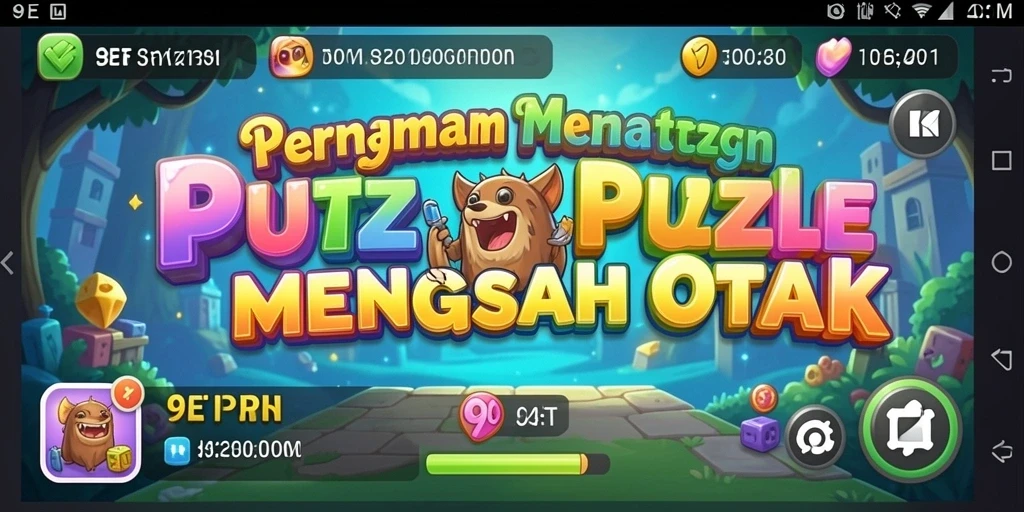 Tangkapan layar gameplay 9ET menampilkan tantangan puzzle seru.