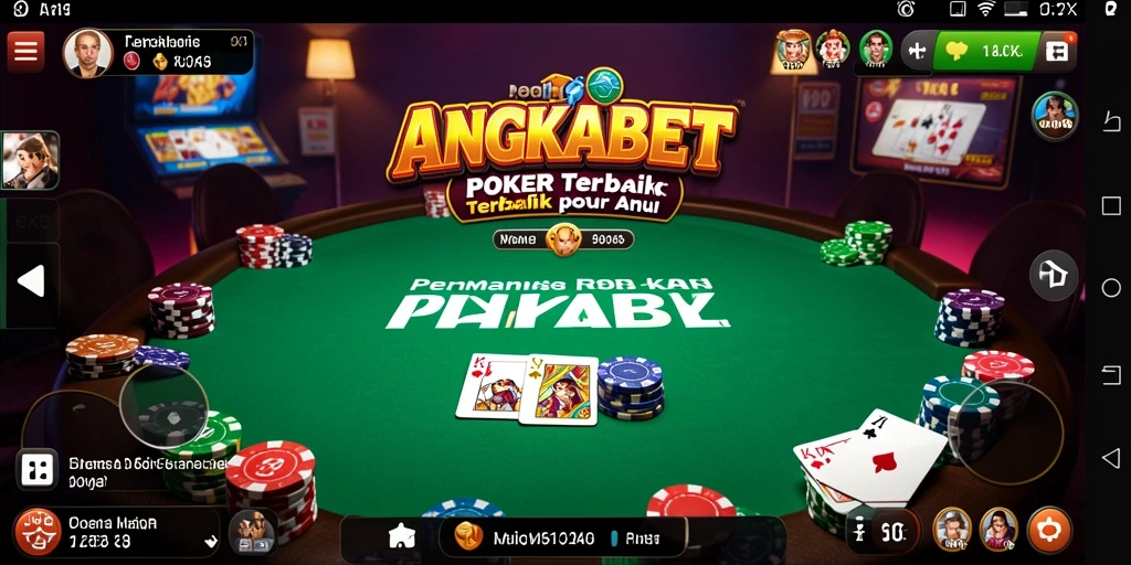 Screenshot utama ANGKABET menampilkan gameplay Poker yang seru.