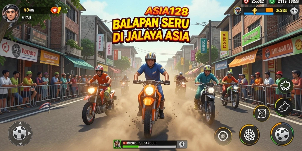 Gameplay balapan cepat dan mendebarkan di ASIA128.
