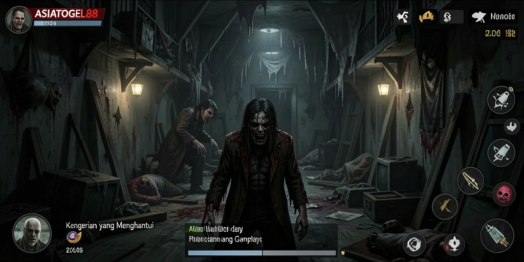 Tangkapan layar menunjukkan gameplay mencekam ASIATOGEL88.