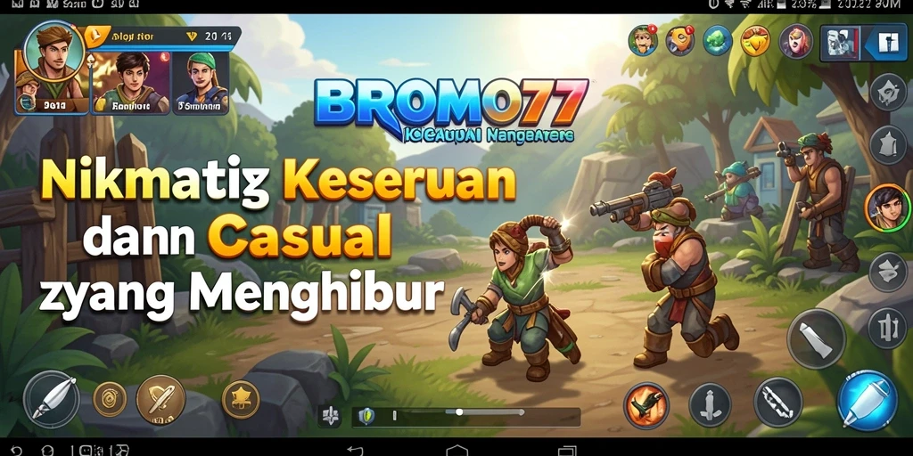 Tampilan gameplay BROMO77 yang seru dan menarik.