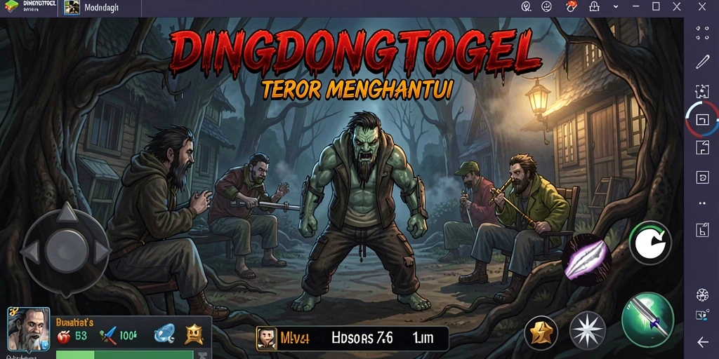 Screenshot DINGDONGTOGEL menampilkan suasana mencekam dengan gameplay yang intens.