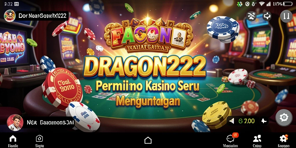 Tampilan seru dari gameplay Kasino di DRAGON222.