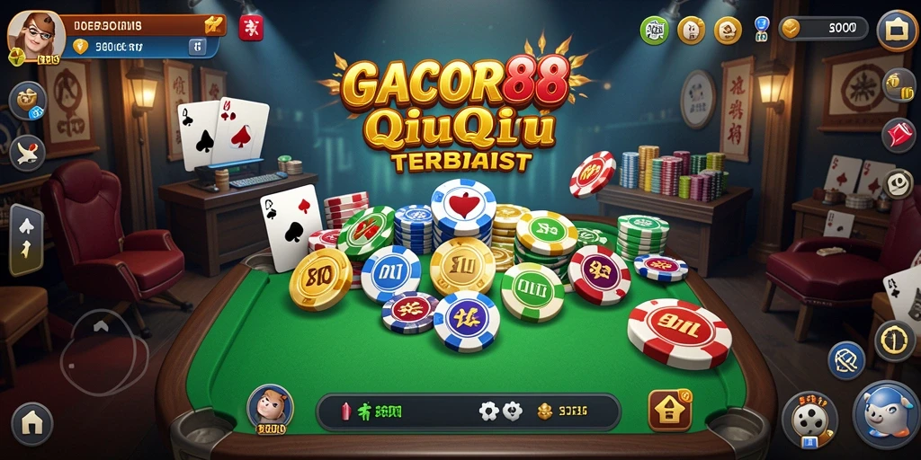 Tampilan menarik dalam gameplay QiuQiu yang seru.