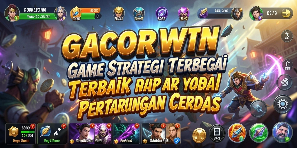 Tampilan gameplay strategi yang intens dan menarik di GACORWIN.