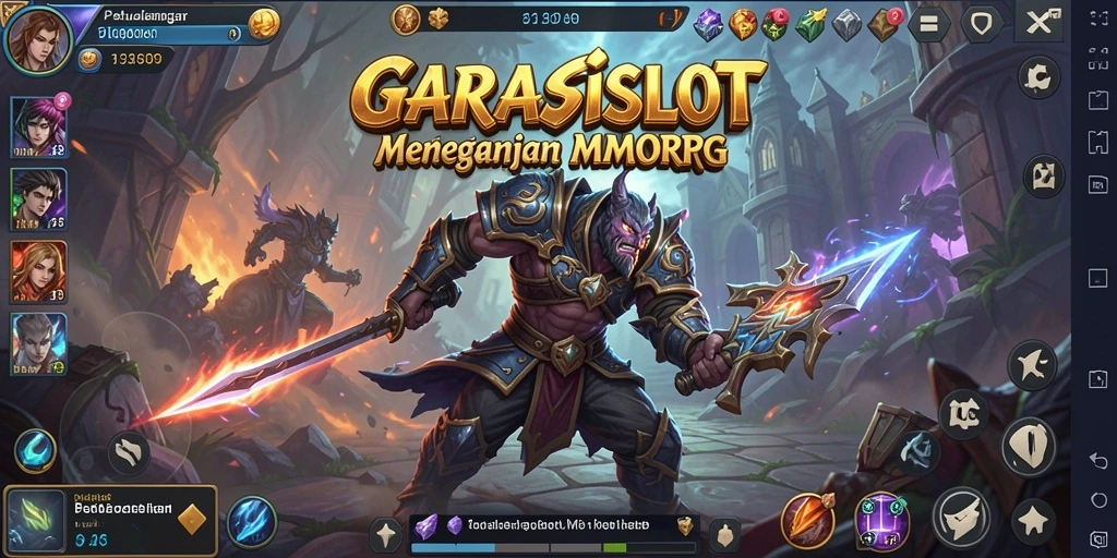 Tangkapan layar khas gameplay GARASISLOT yang menampilkan aksi seru dalam dunia MMORPG.