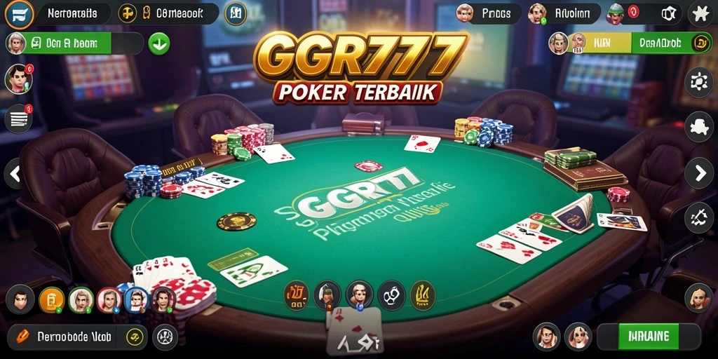 Tampilan menarik dari gameplay Poker di GGR7777.