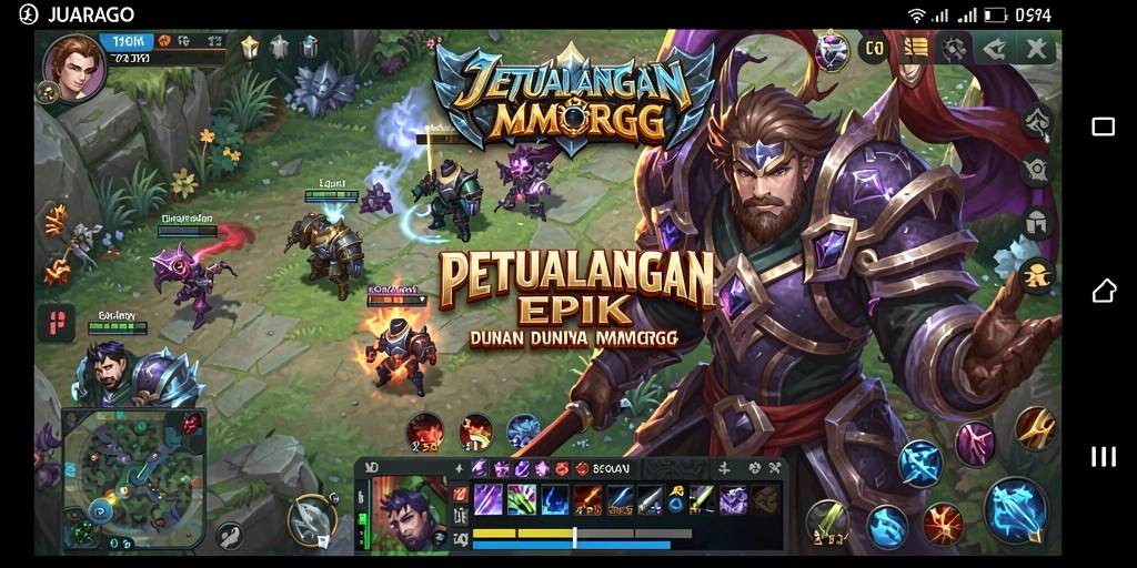Screenshot menunjukkan petualangan epik dalam bermain JUARAGO.