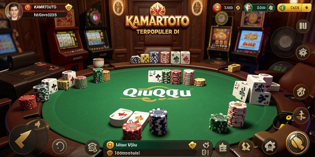 Gameplay seru KAMARTOTO dengan suasana QiuQiu yang menegangkan.