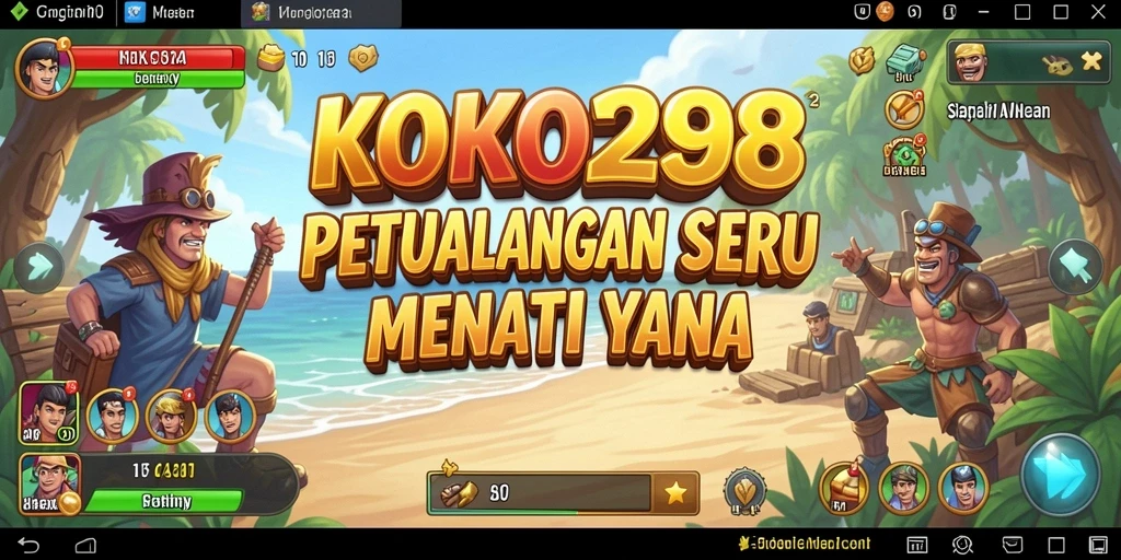 Screenshot KOKO288 menampilkan karakter utama dalam petualangan seru.