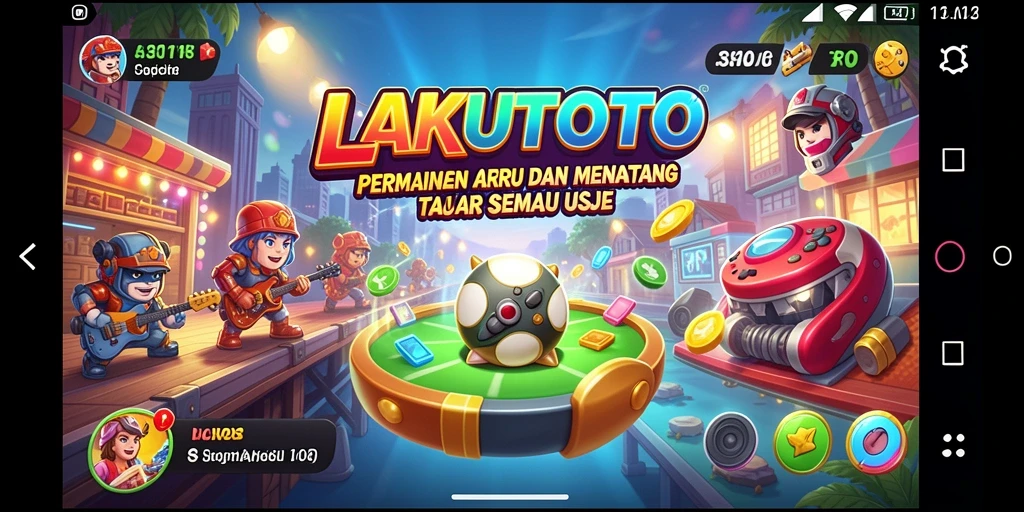 Tampilan gameplay seru di LAKUTOTO dengan tantangan menarik.