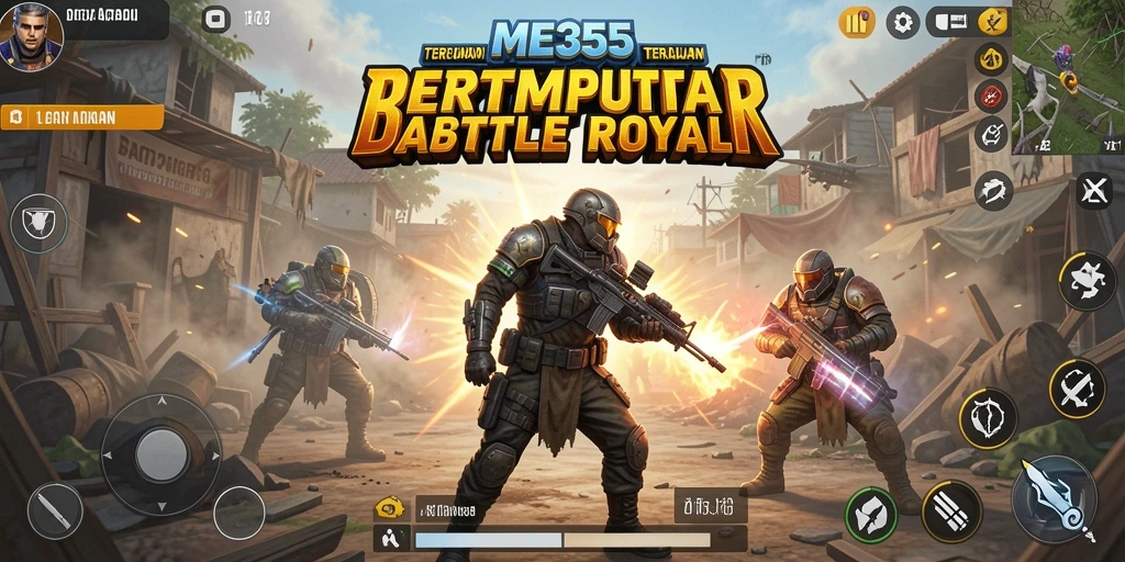 Gameplay ME355 yang intens dalam pertempuran Battle Royale.