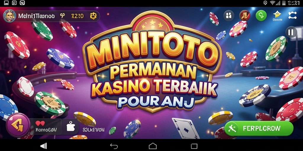 Tampilan antarmuka permainan Kasino MINITOTO yang menarik dan interaktif.