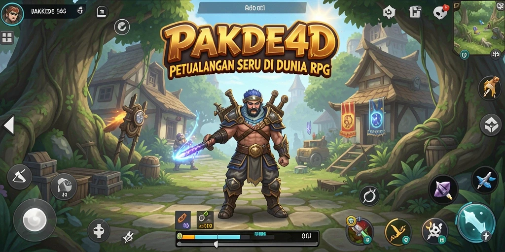 Tangkapan layar menampilkan pemain dalam pertempuran melawan monster di dunia RPG.