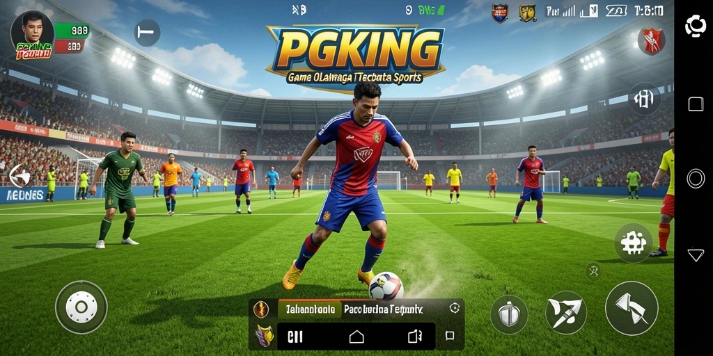 Screenshot PGKING menampilkan aksi seru dalam permainan olahraga.