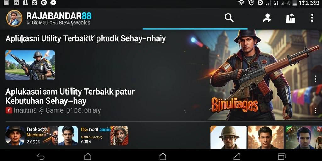 Tampilan antarmuka utama RAJABANDAR88 yang menarik dan mudah digunakan.