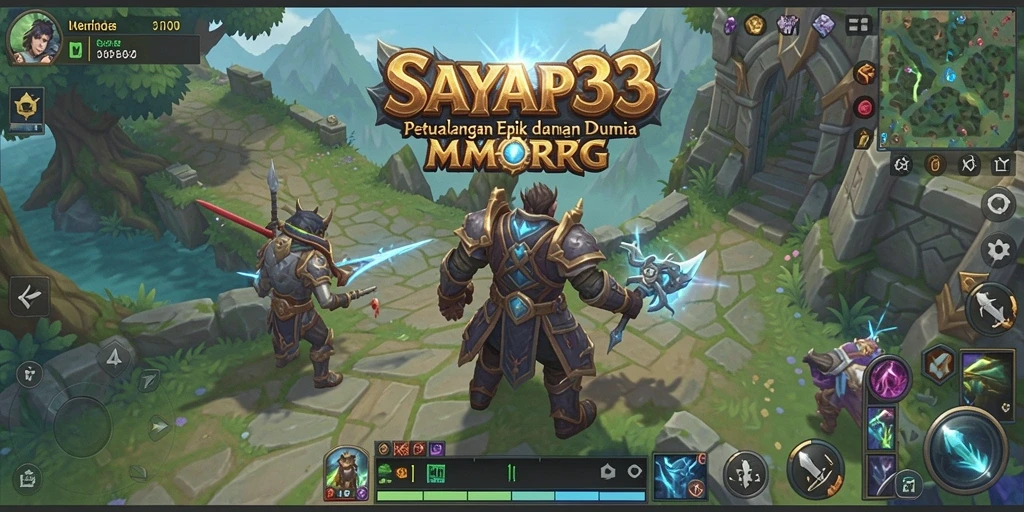 Screenshot gameplay SAYAP33 menunjukkan aksi mendebarkan dalam pertempuran multiplayer.