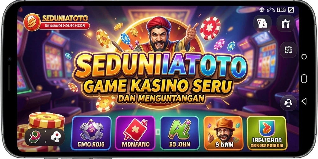 Screenshot gameplay SEDUNIATOTO dengan aksi Kasino yang seru.