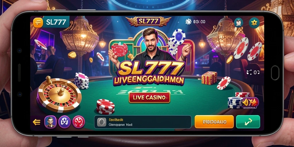 Tampilan hidup dalam gameplay Live Casino yang memukau.