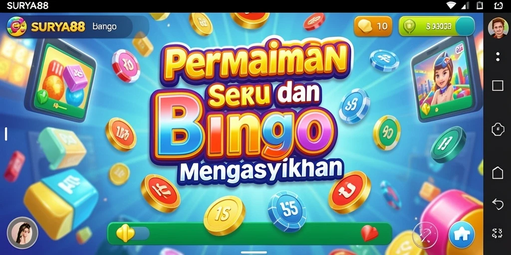 Gameplay menarik dan interaktif dalam SURYA88 Bingo.