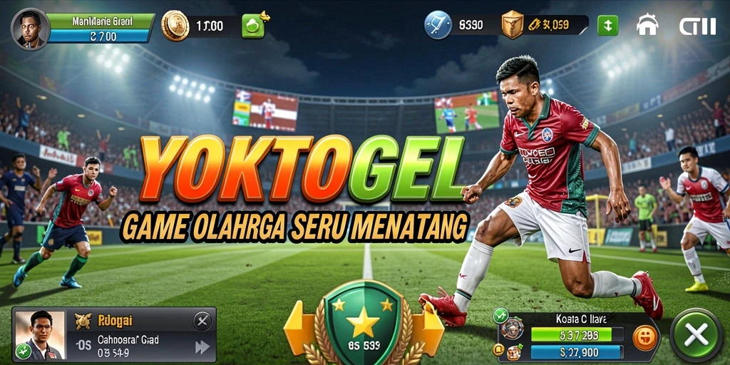 Screenshot YOKTOGEL menunjukkan momen seru dalam pertandingan olahraga.